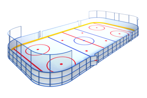Хоккейная коробка ХП-001
